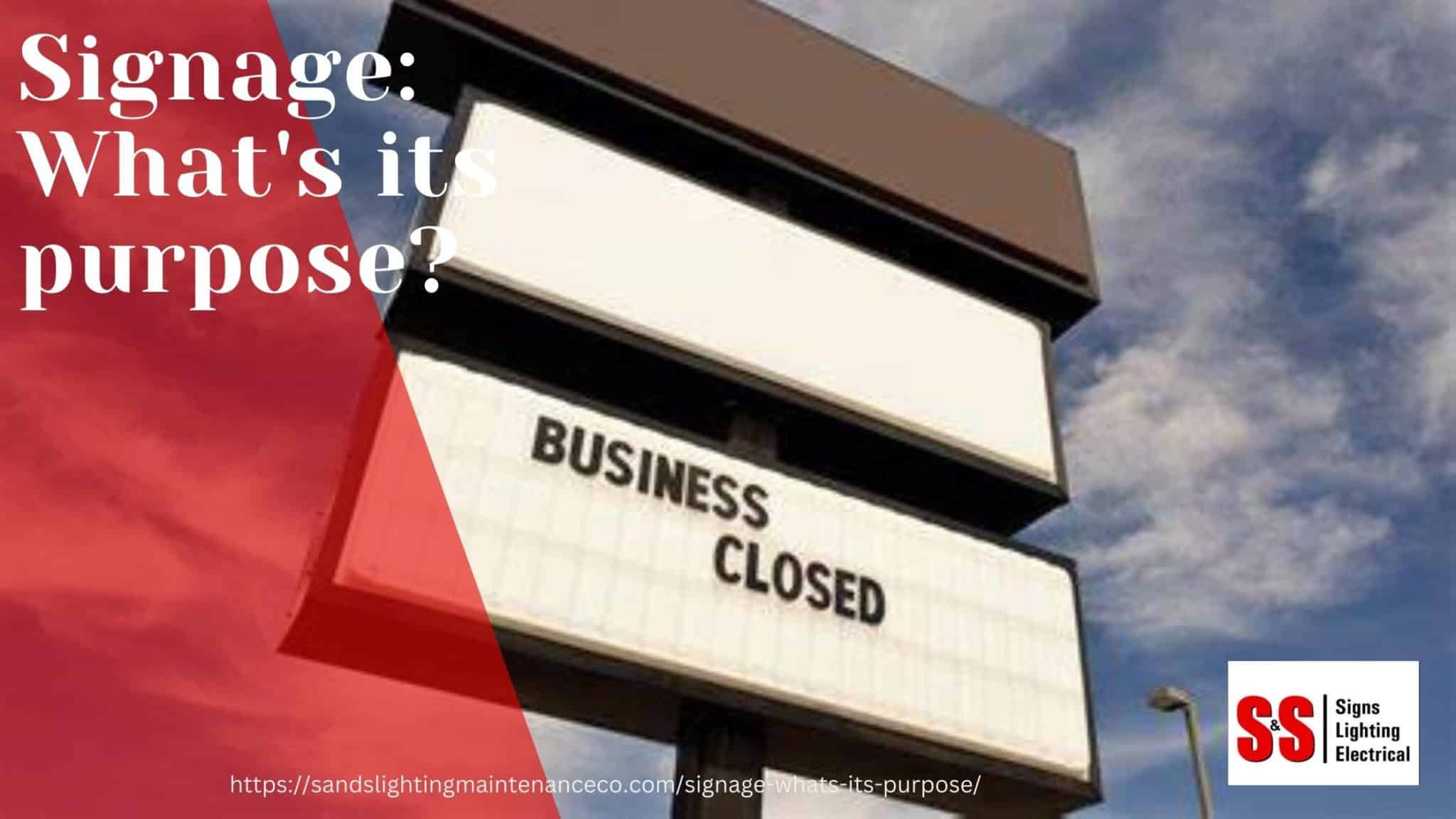 Posted By S&S Signs, Lighting and Electrical, 26 Oct 442 pm Category