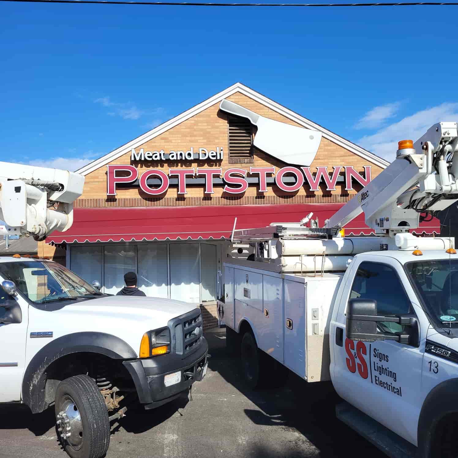 image of sign installation