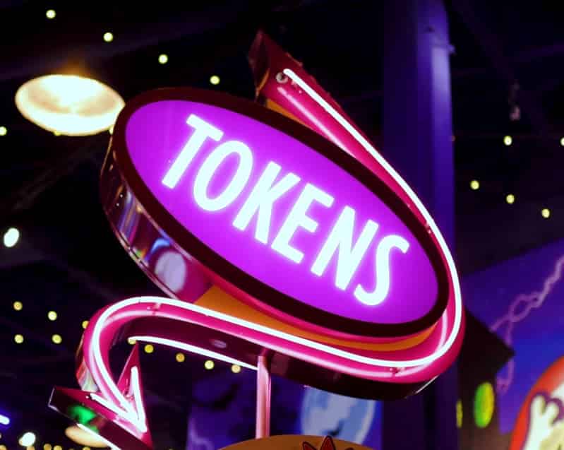 image of lighted signs