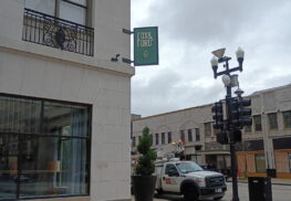 Fox and ford hotel pere Marquette sign installed