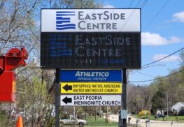 East Side Centre new sign