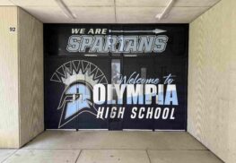 Olympia High School Door wrap