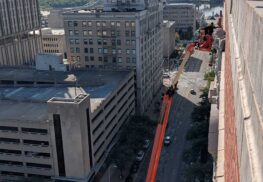 Pere Marquette Sign Installing