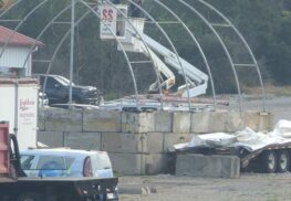 S&S Tent for Vehicle Wrap Installation